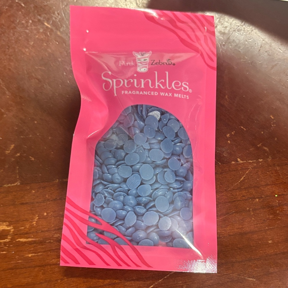 Sample Pink Zebra Sprinkles in Pink and Blue